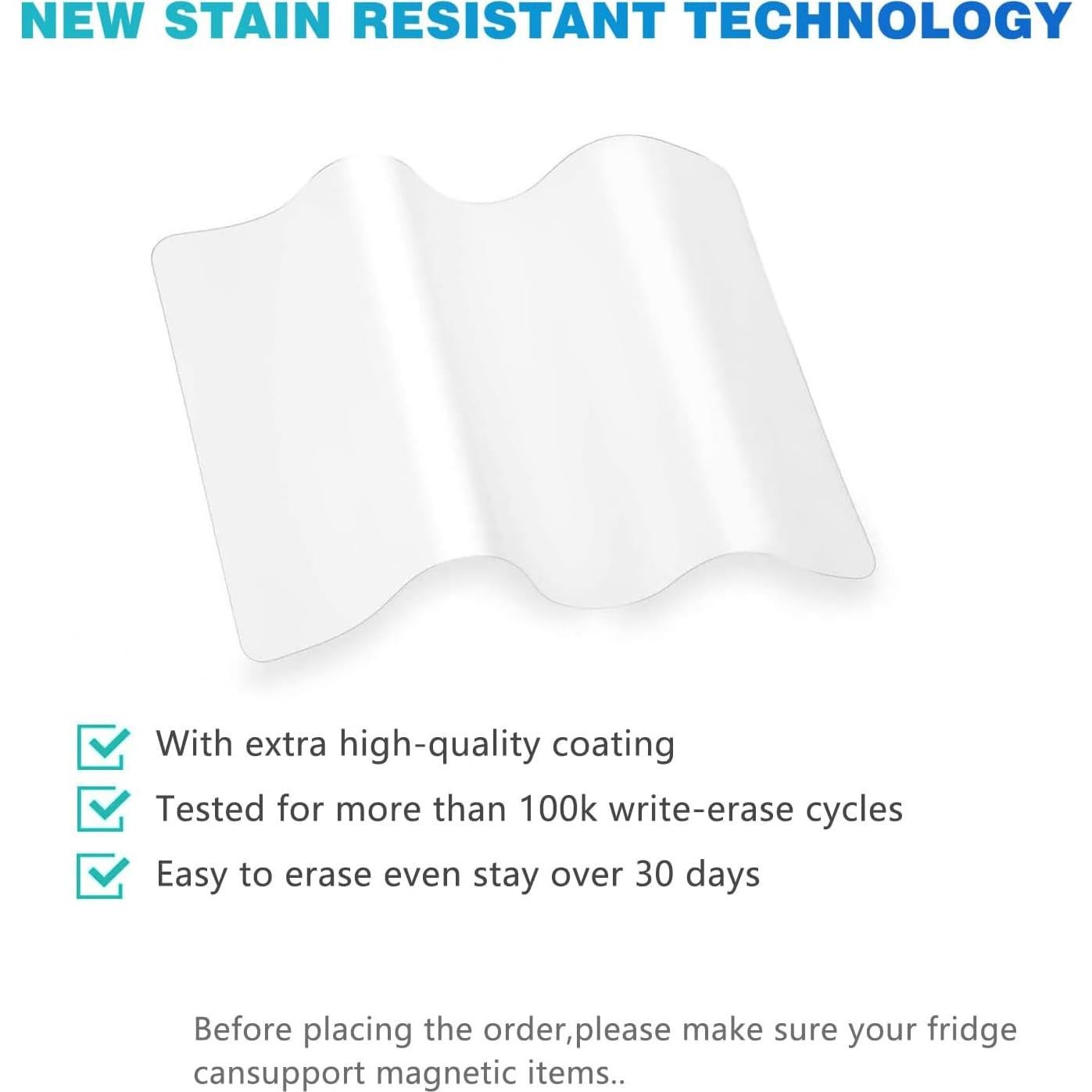 Tablero Magnético A4 JinHuiCheng 20x30 cm Autoadhesivo Blanco