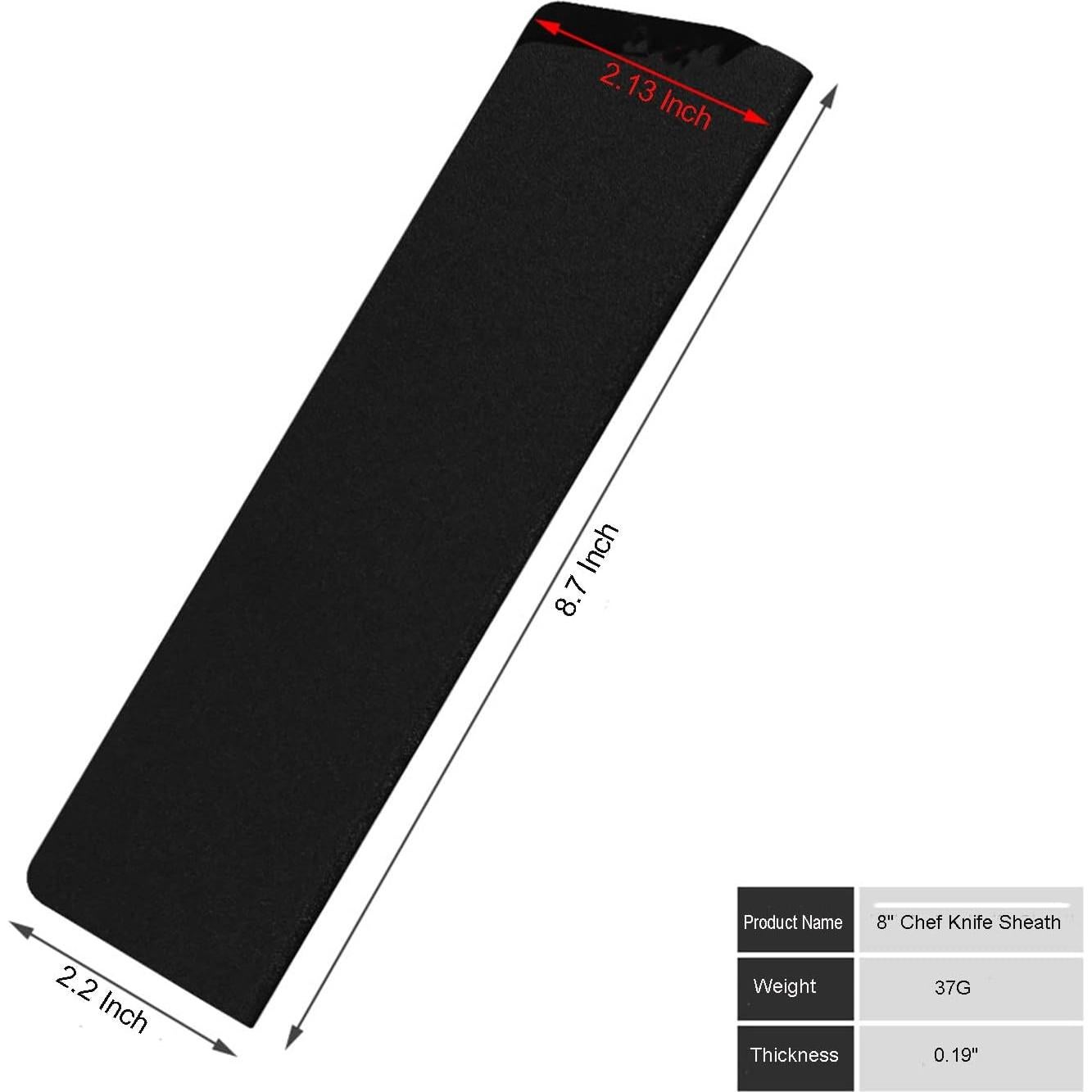 Cubiertas de cuchillo Senvitate 4 piezas ABS forradas fieltro