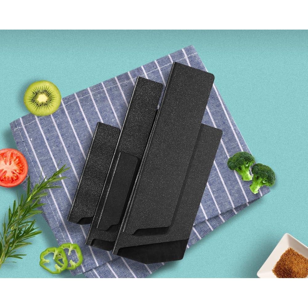 Cubiertas de cuchillo Senvitate 4 piezas ABS forradas fieltro