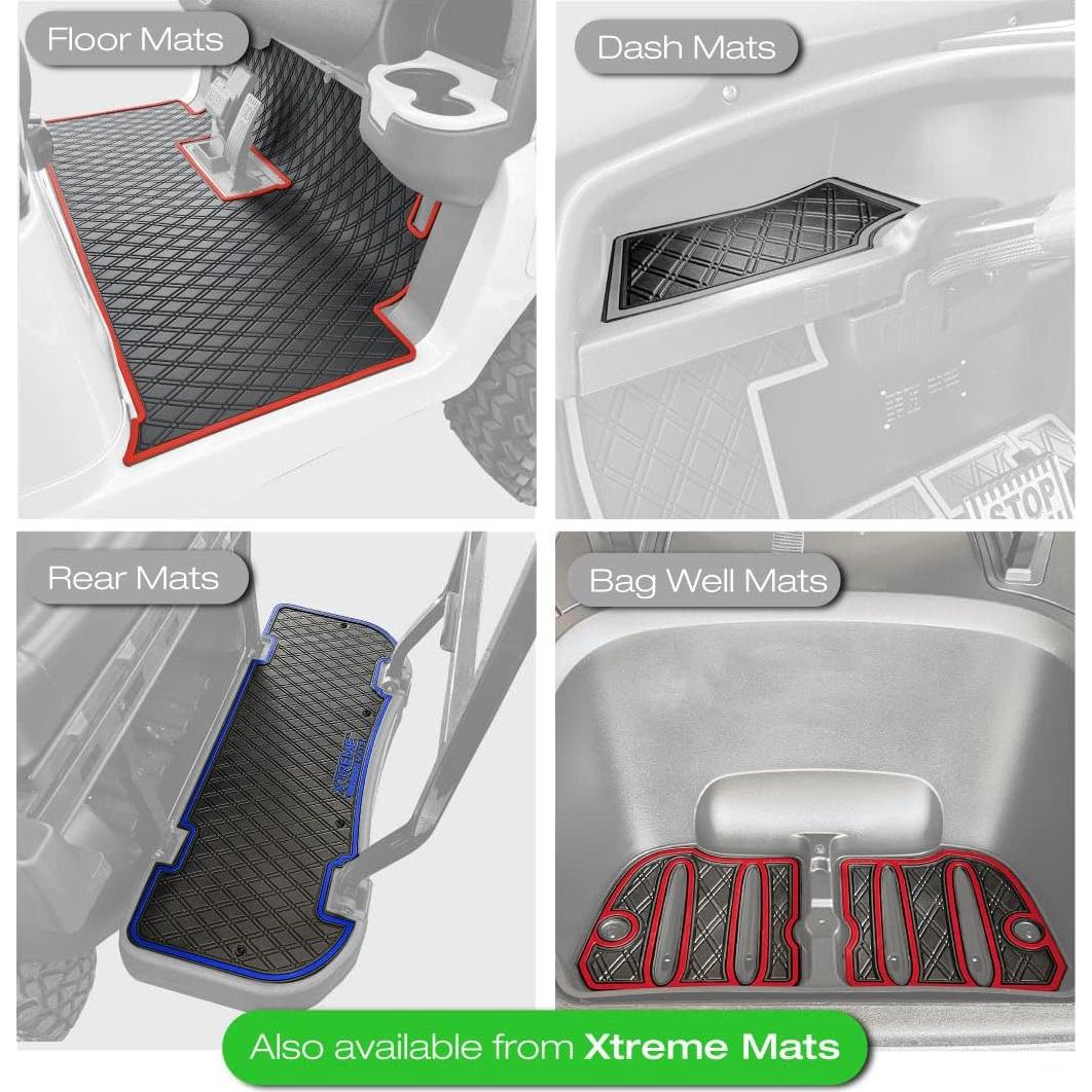 Tapetes para Carritos de Golf Xtreme Mats Club Car - Bisel Rojo