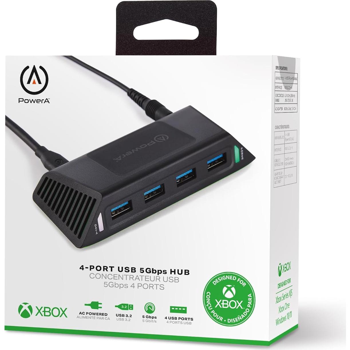Hub USB PowerA de 4 Puertos 5Gbps para Xbox Series X|S