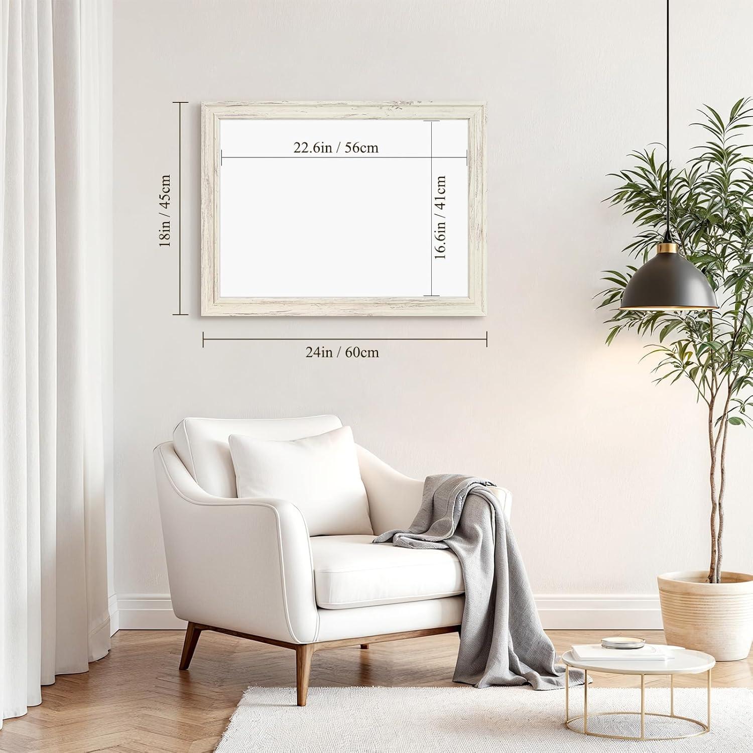 Pizarra magnética 4 THOUGHT 60.96 x 45.72 cm con marco madera