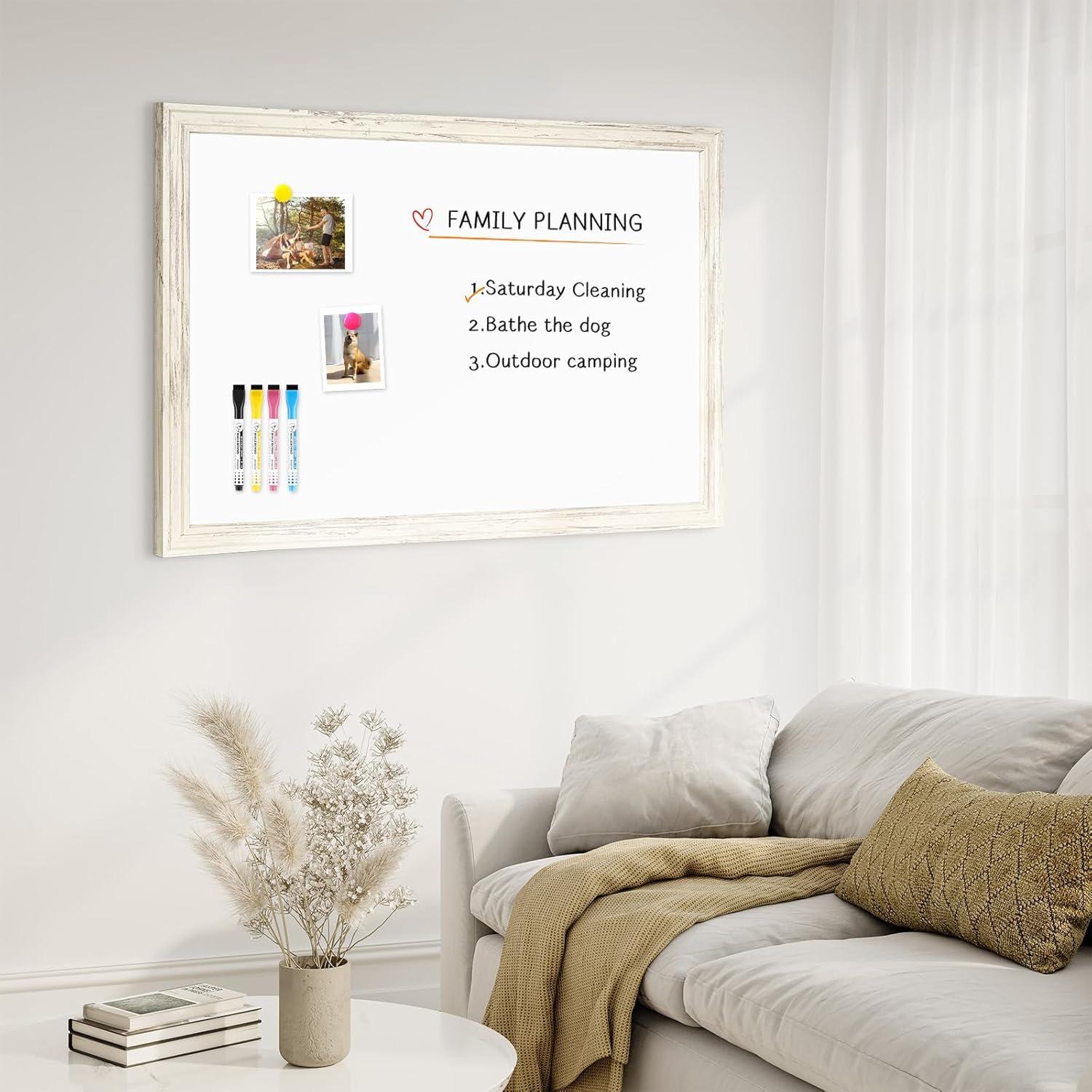 Pizarra magnética 4 THOUGHT 60.96 x 45.72 cm con marco madera