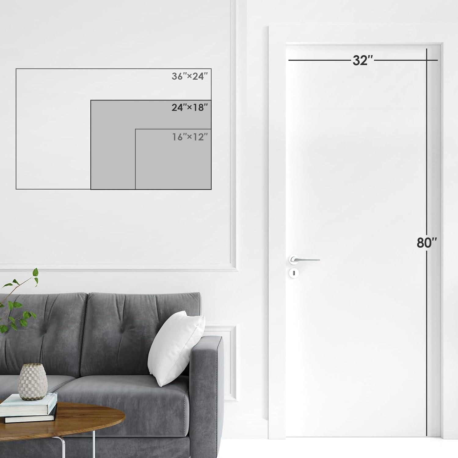 Tablero de Corcho y Pizarra Blanca ARCOBIS 61x46 cm Negro