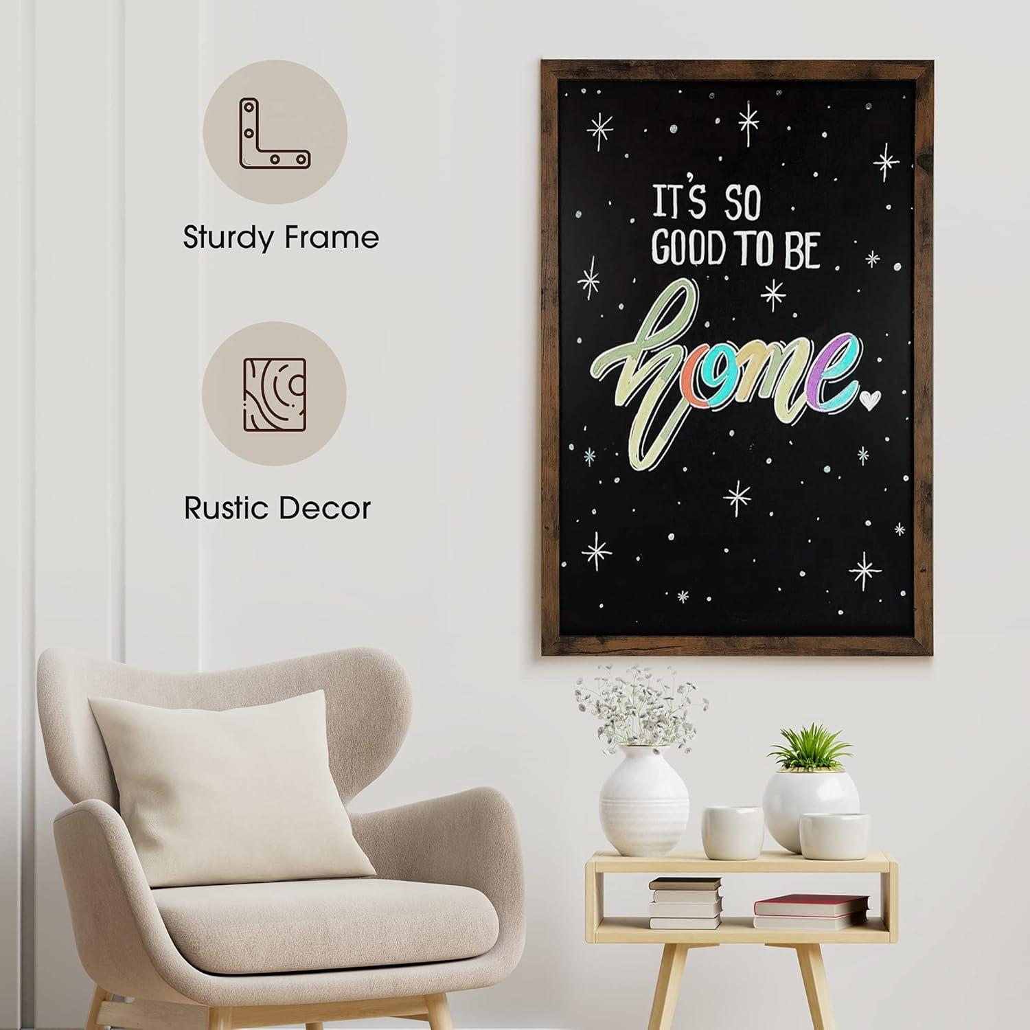 Pizarra Magnética Loddie Doddie 91x61 cm Marco Rústico