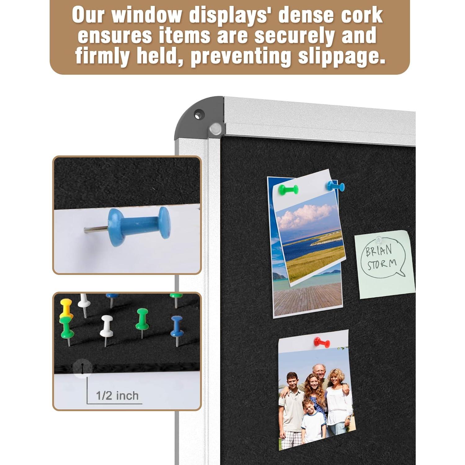 Tablero de Anuncios Cerrado Mifuro 71x66 cm con Cerradura