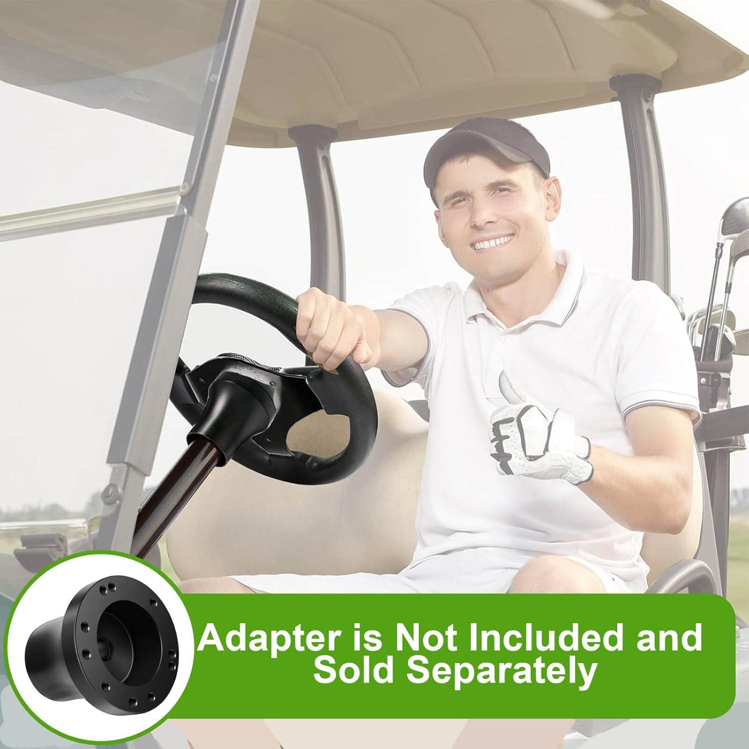 Volante de Carrito de Golf LEAPGO 12.5" Universal Negro