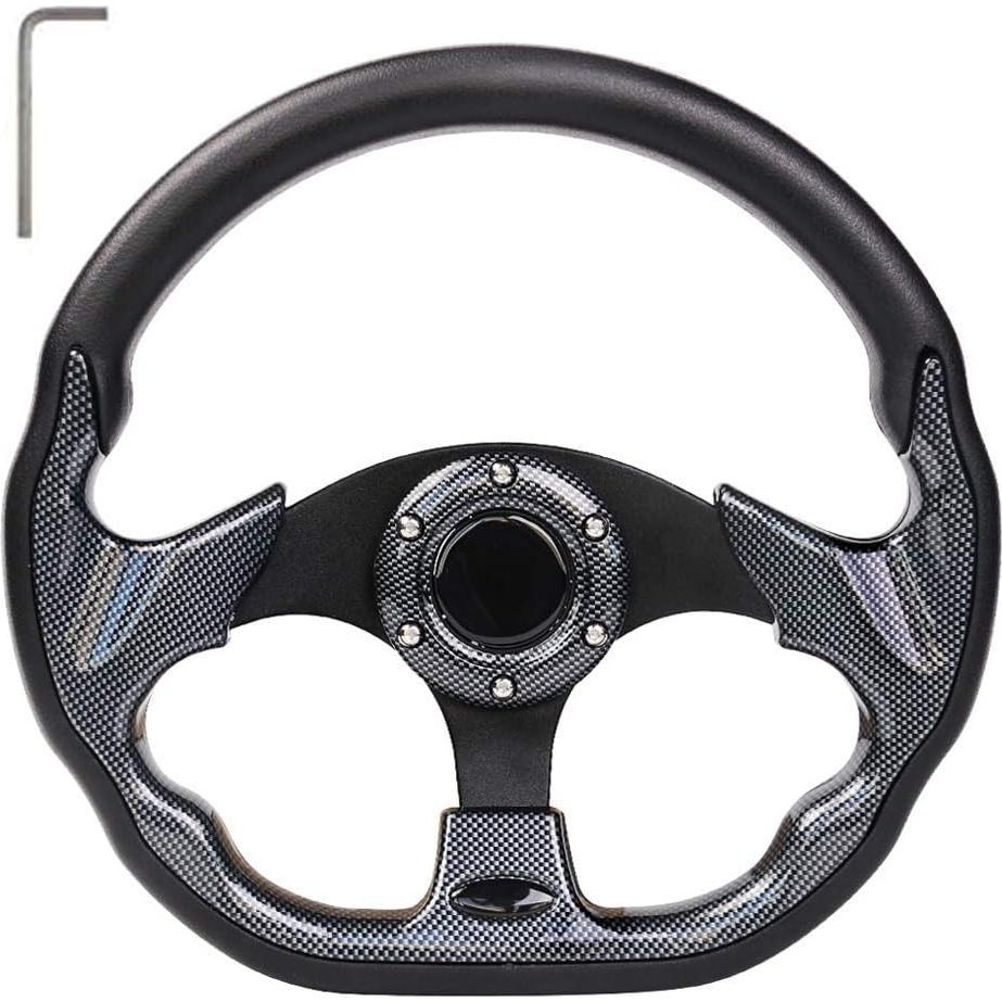 Volante de Carrito de Golf LEAPGO 12.5" Universal Negro