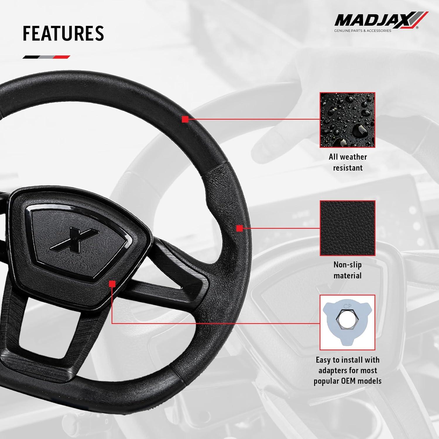 Volante de Golf MadJax 14" Negro con Adaptadores Universal
