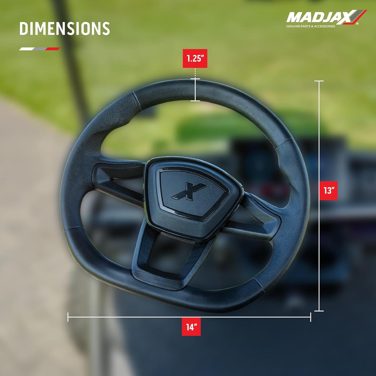 Volante de Golf MadJax 14" Negro con Adaptadores Universal