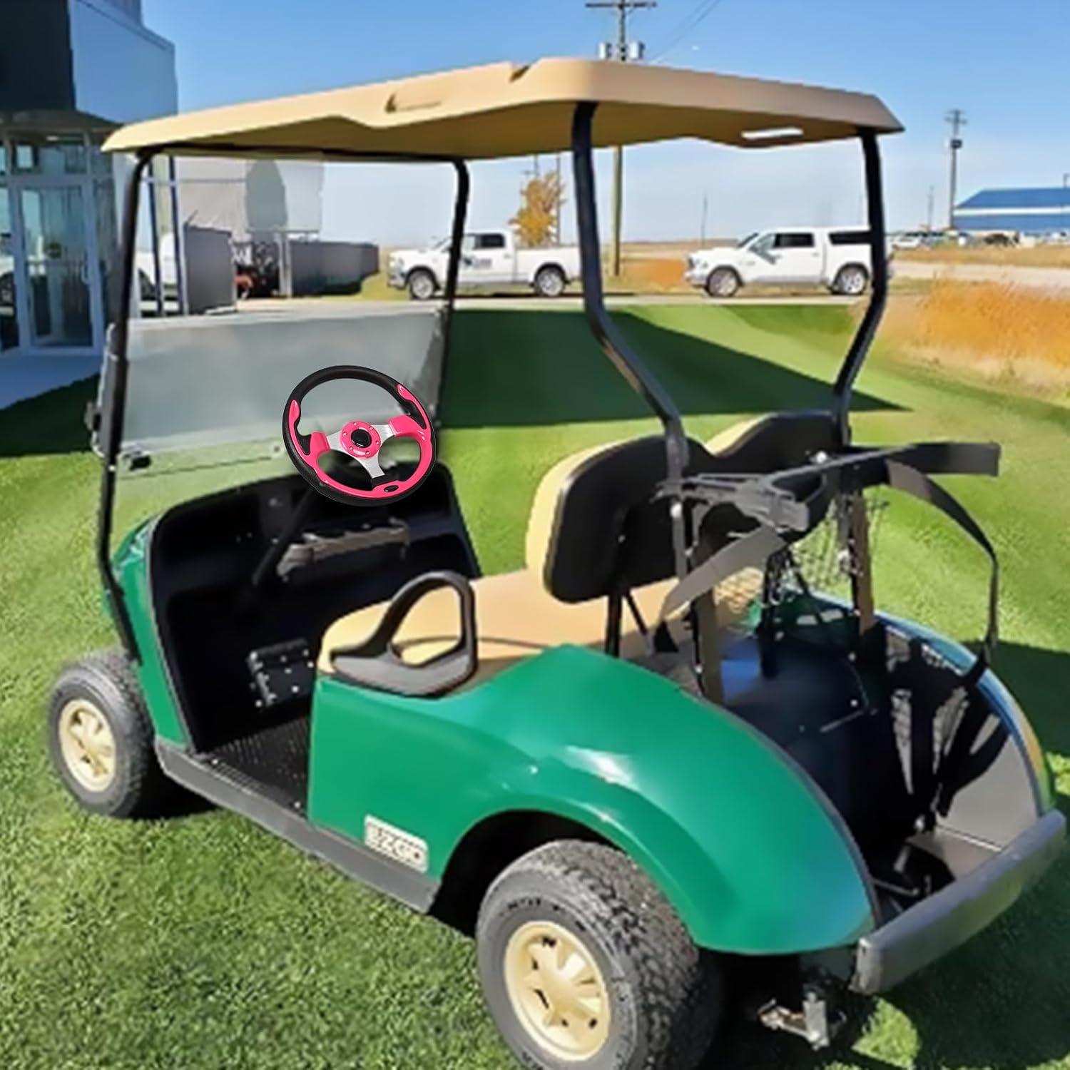 Volante de Golf Cart GONMOT Rosa Universal 31.75 cm Ergonómico