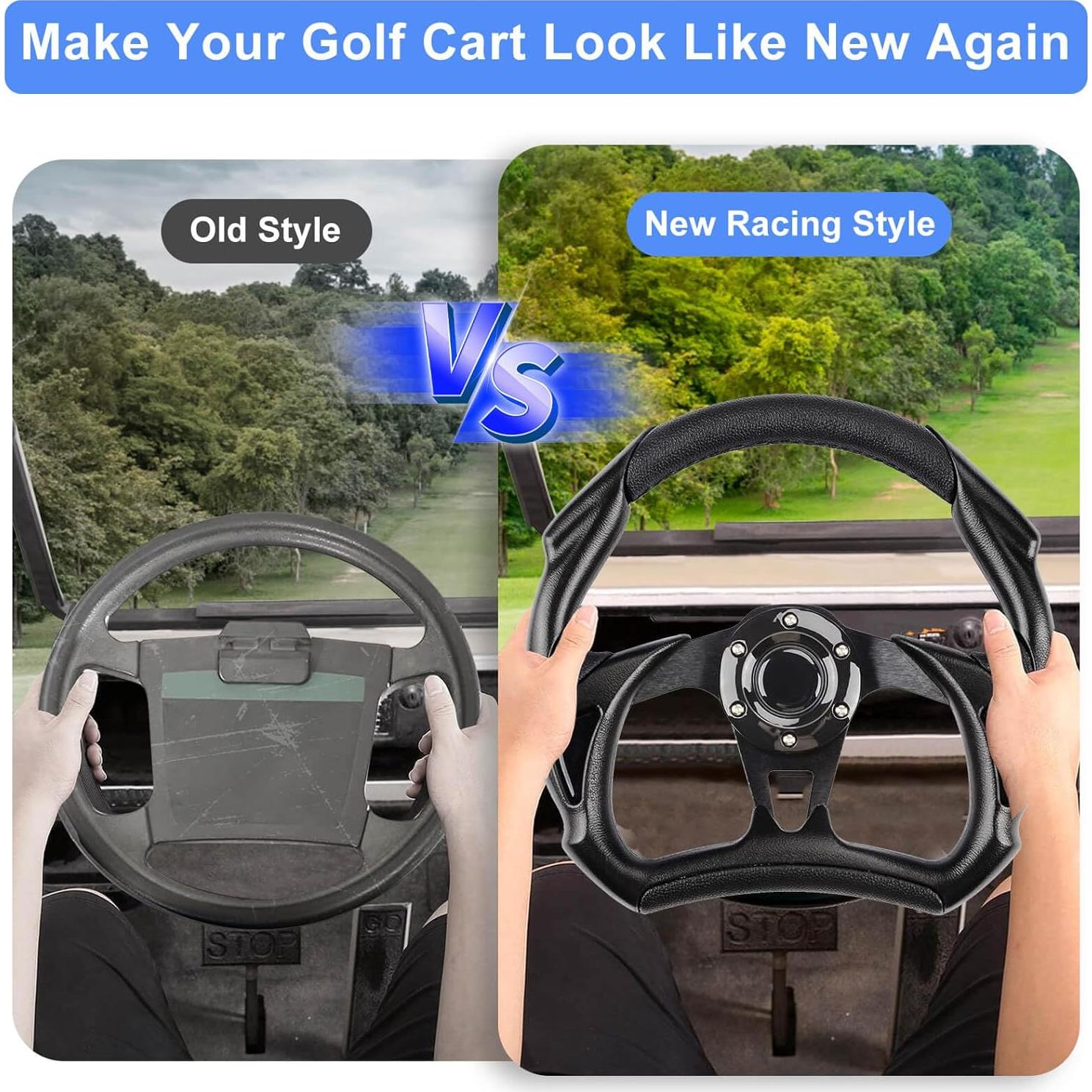 Volante de Carrito de Golf MOSNAI 12.5" Universal Ergonómico