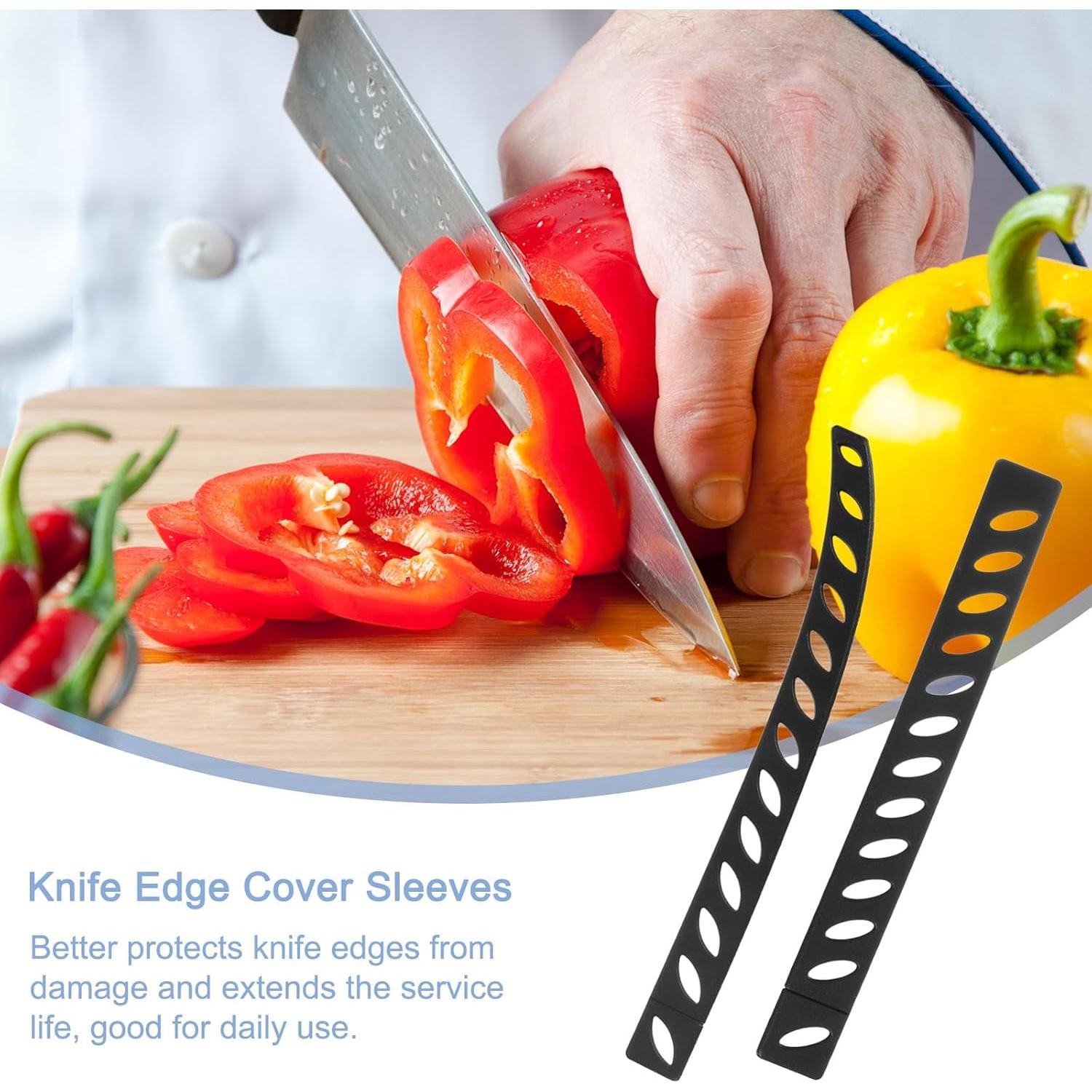 30 Fundas Protectores de Cuchillos uxcell - Plástico Negro