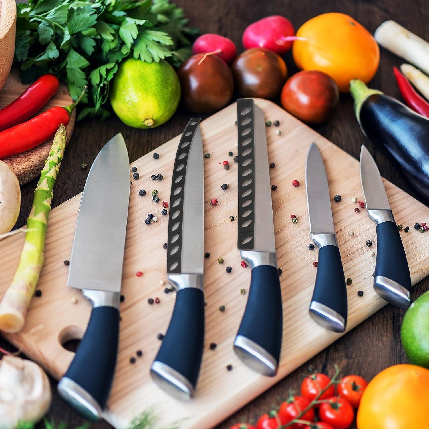 30 Fundas Protectores de Cuchillos uxcell - Plástico Negro