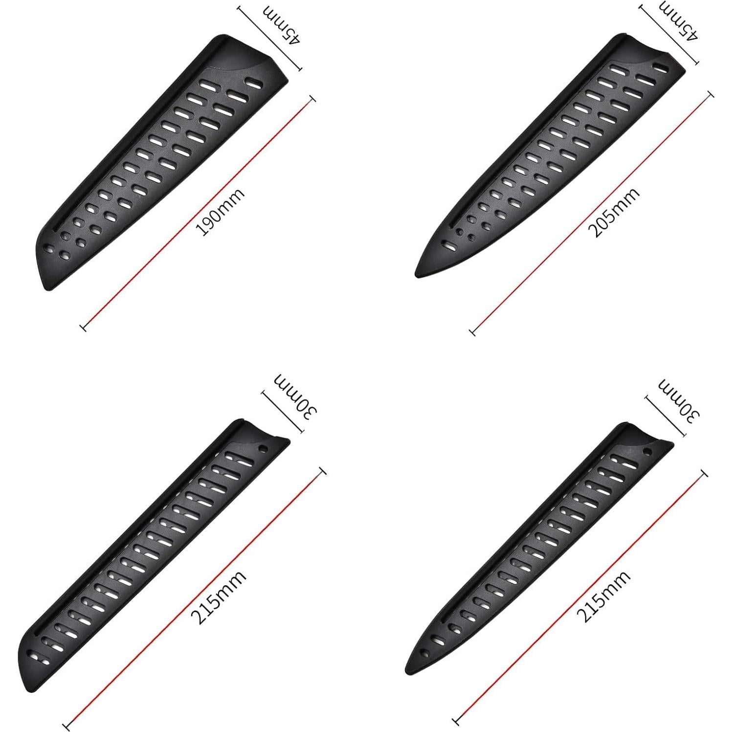 Juego de 8 Protectores de Cuchillos de Cocina Huliyhus