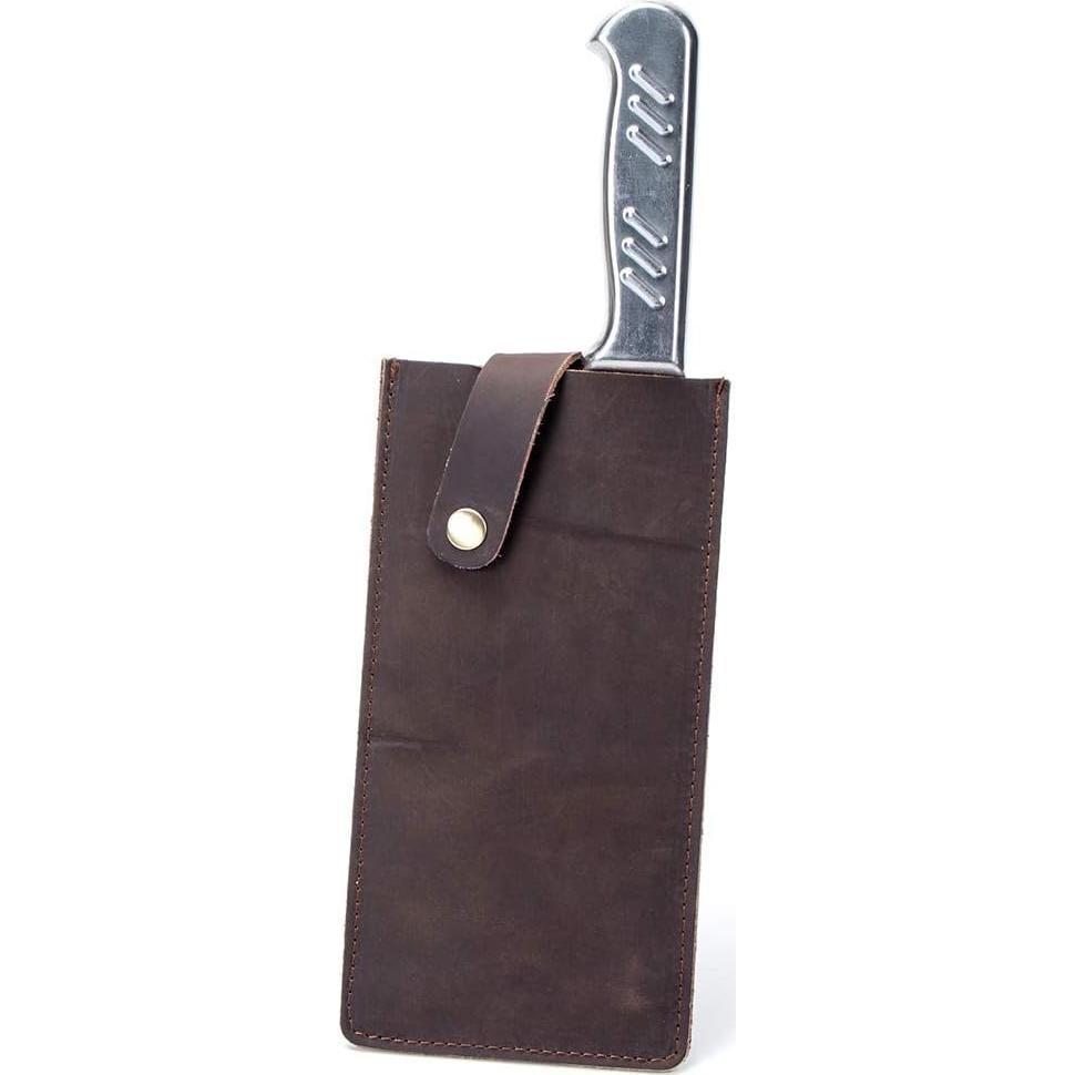 Funda de cuchillo de cuero HERSENT 20.3x8.1 cm a prueba de agua
