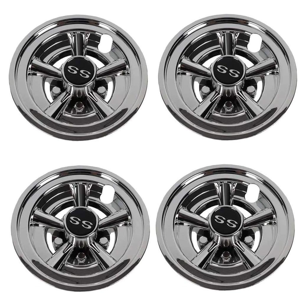 Cubiertas de Rueda de Carro de Golf Dr.Acces 20.32 cm Plateadas - Juego de 4