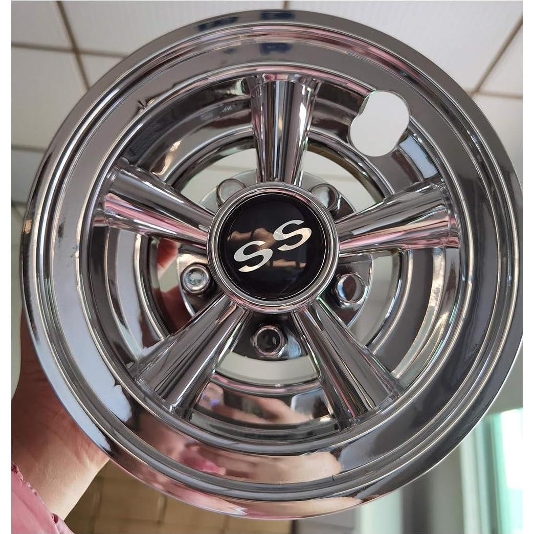 Cubiertas de Rueda de Carro de Golf Dr.Acces 20.32 cm Plateadas - Juego de 4