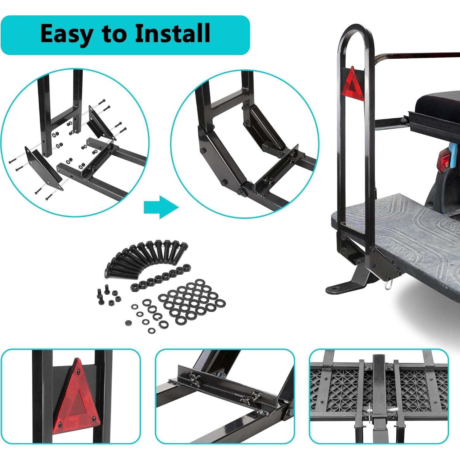 Barra de Seguridad Universal 10L0L para Carrito de Golf con Enganche