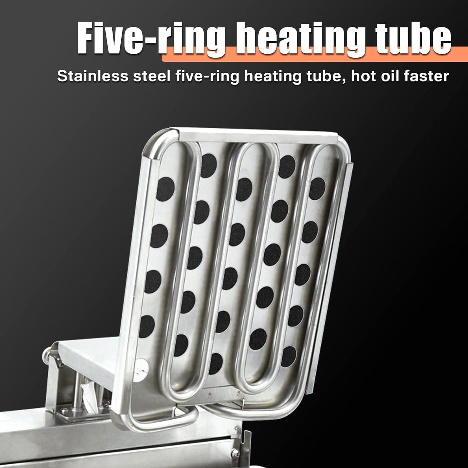 Freidora Eléctrica DULONG DL-10B 6L Acero Inoxidable