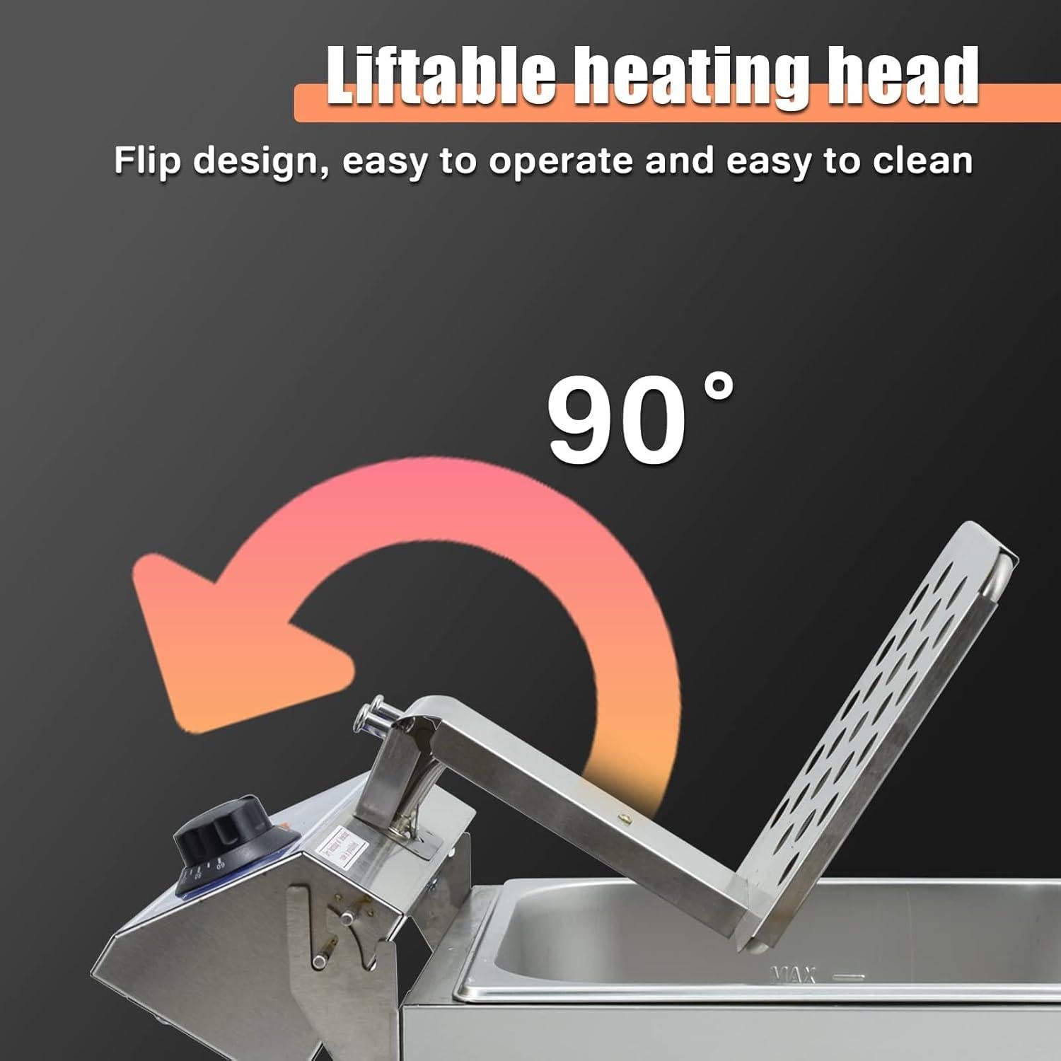 Freidora Eléctrica DULONG DL-10B 6L Acero Inoxidable