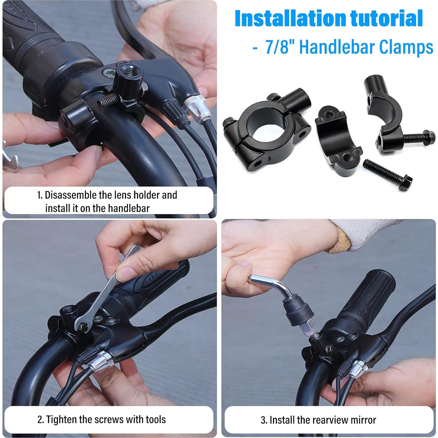 Espejo Retrovisor Lateral ATV LEIMO KPARTS 360° Ajustable