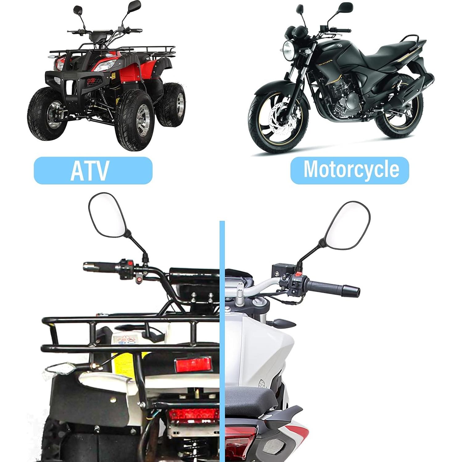 Espejo Retrovisor Lateral ATV LEIMO KPARTS 360° Ajustable