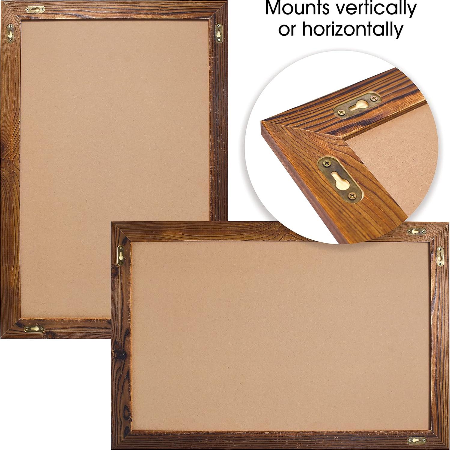 Pizarra Magnética de Pared 50.8x76.2 cm Marrón Rústico