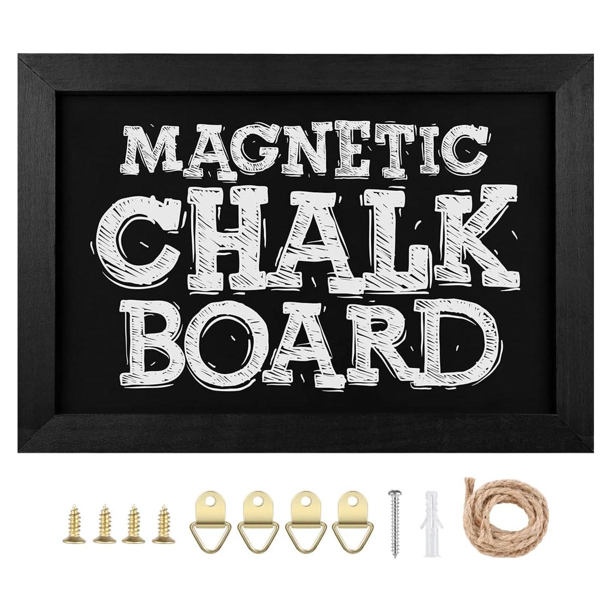 Pizarra Magnética TORASO 22.9x30.5cm Marco de Madera Negra