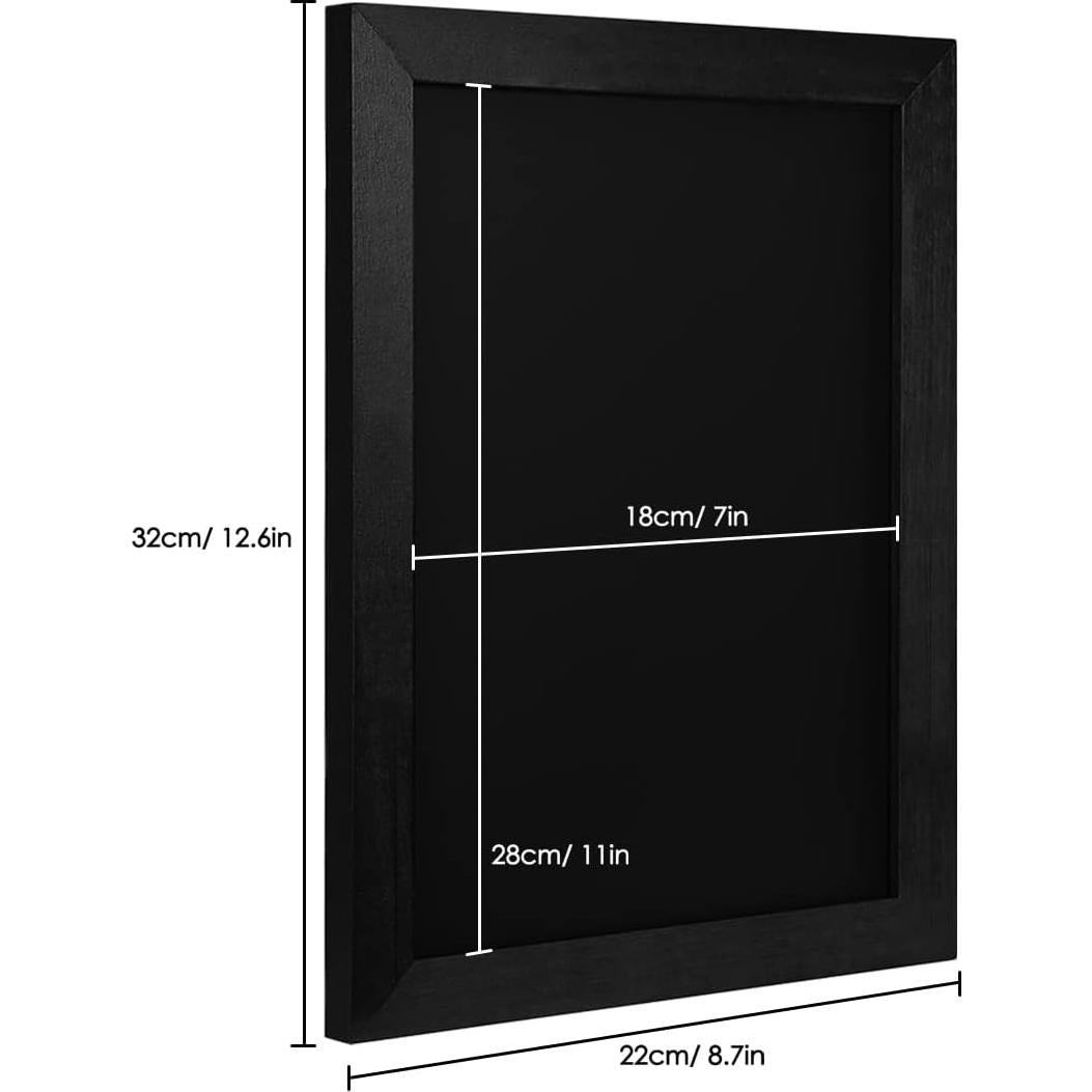 Pizarra Magnética TORASO 22.9x30.5cm Marco de Madera Negra