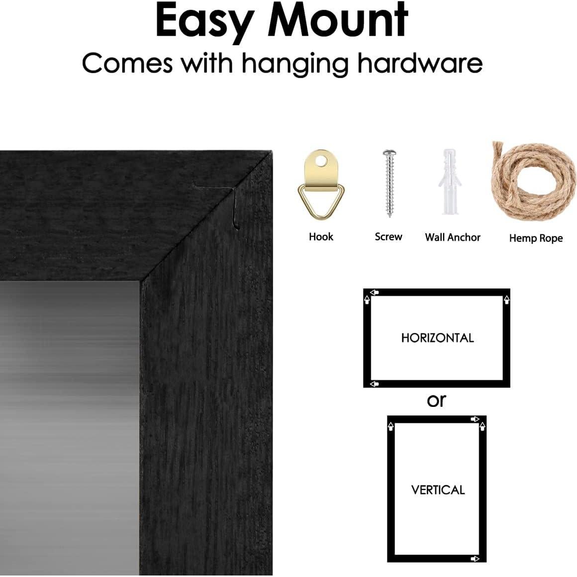 Pizarra Magnética TORASO 22.9x30.5cm Marco de Madera Negra