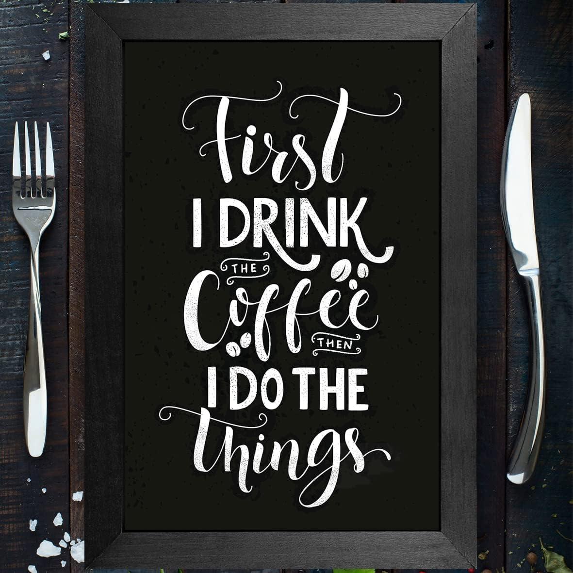 Pizarra Magnética TORASO 22.9x30.5cm Marco de Madera Negra