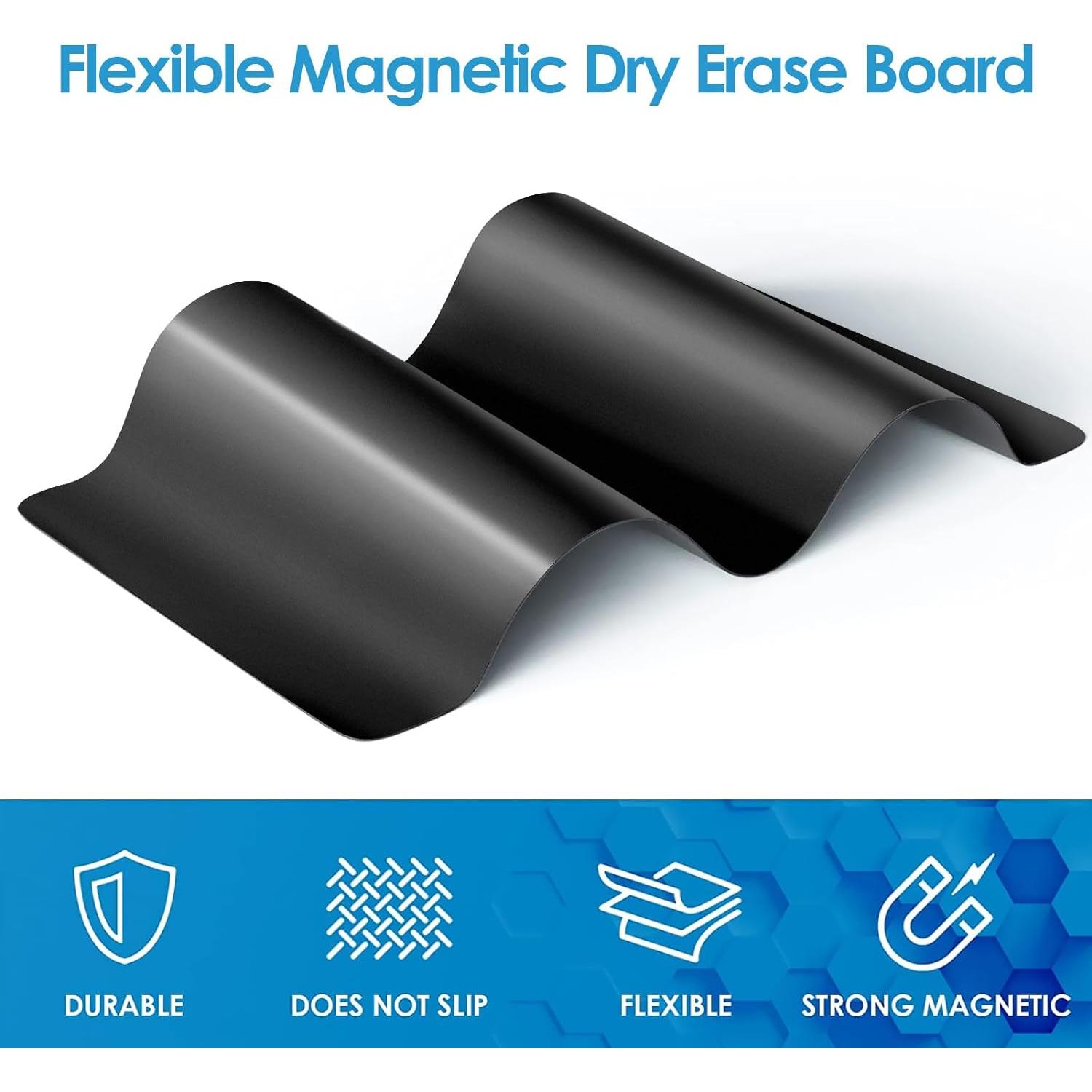 Pizarra Magnética Negra MaxGear 40.6x30.5 cm con 4 Marcadores