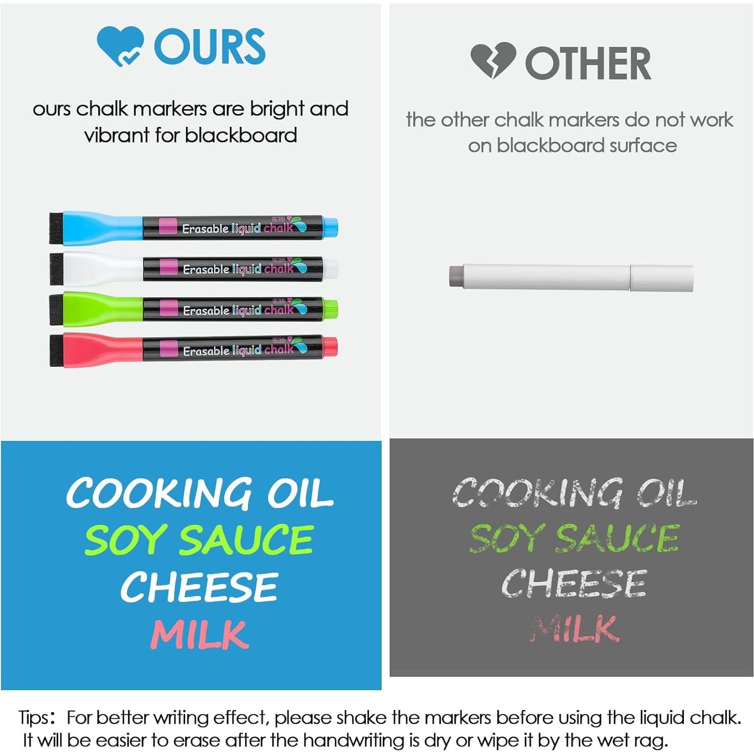 Pizarra Magnética Negra MaxGear 40.6x30.5 cm con 4 Marcadores