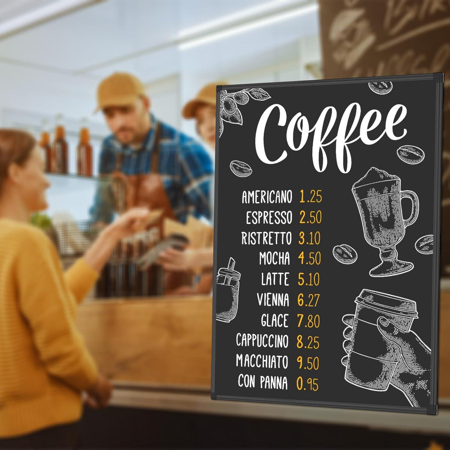 Pizarra Magnética Lockways 91 x 61 cm con Marco de Aluminio