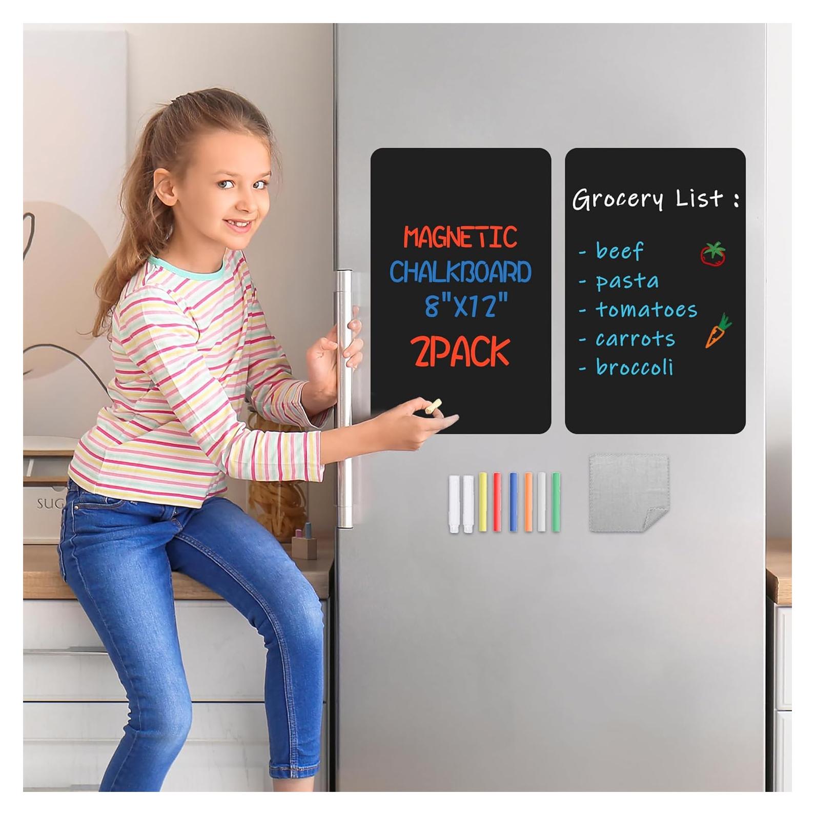 Tablero Magnético Negro 2pack Yunihome 20x30 cm PVC