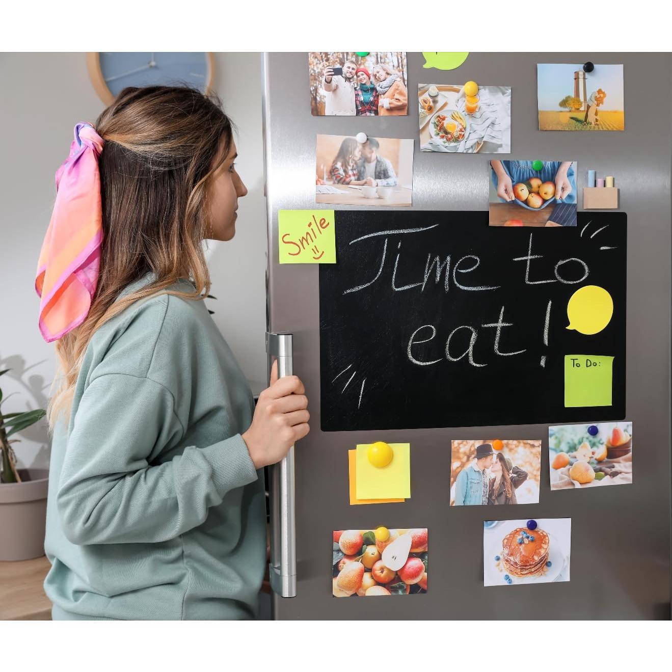 Tablero Magnético Negro 2pack Yunihome 20x30 cm PVC