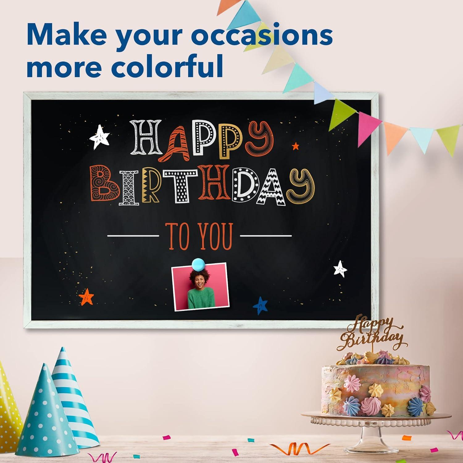 Pizarra Magnética de Tiza Besso 91x61 cm con Marco de Madera