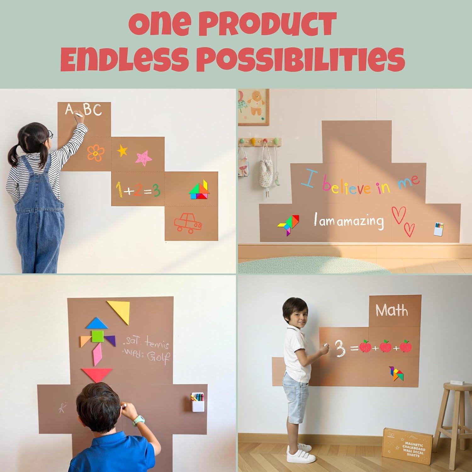 Calcomanía Pizarra Magnética Papa Blue - Set 6 Hojas 76x76cm