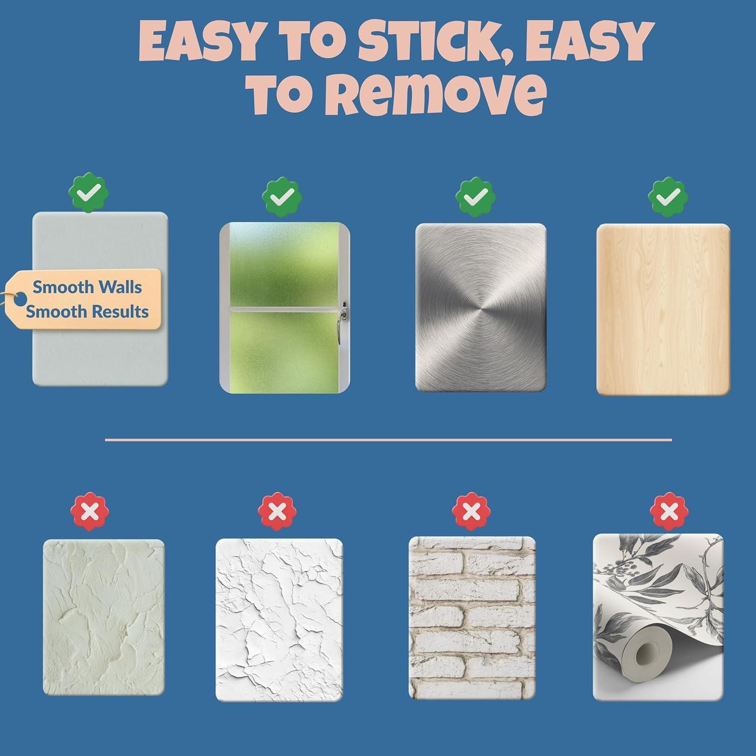 Calcomanía Pizarra Magnética Papa Blue - Set 6 Hojas 76x76cm