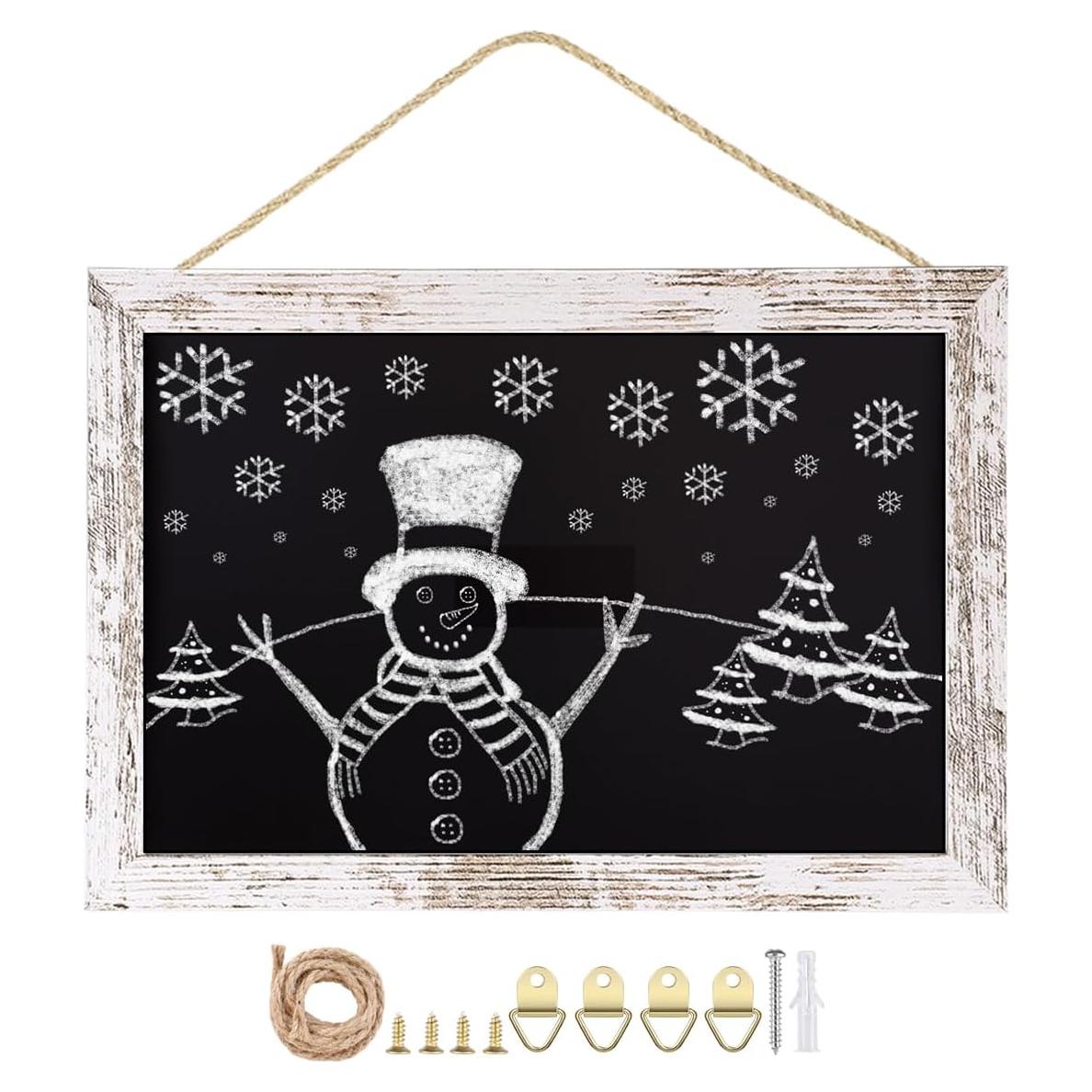 Pizarra Magnética Umtiti 22x32cm Marco Madera Blanca Vintage