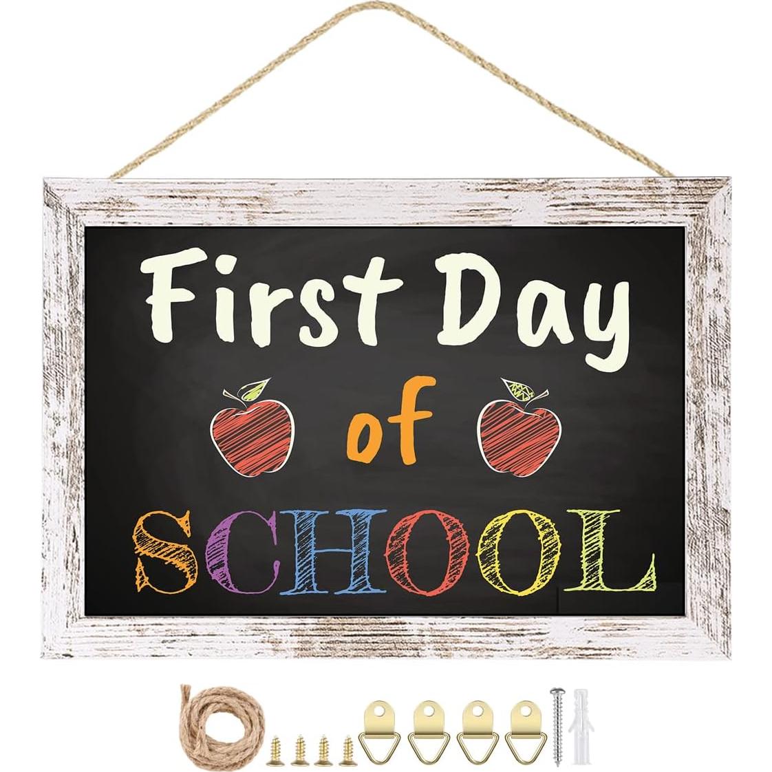 Pizarra Magnética Umtiti 22x32cm Marco Madera Blanca Vintage