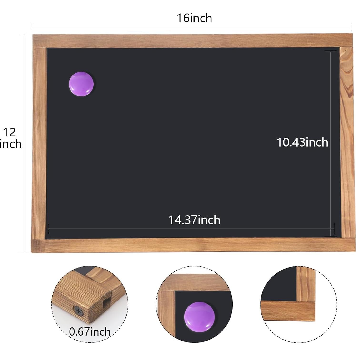 Pizarra Magnética KOOLDE 30.48x40.64 cm Madera para Oficina