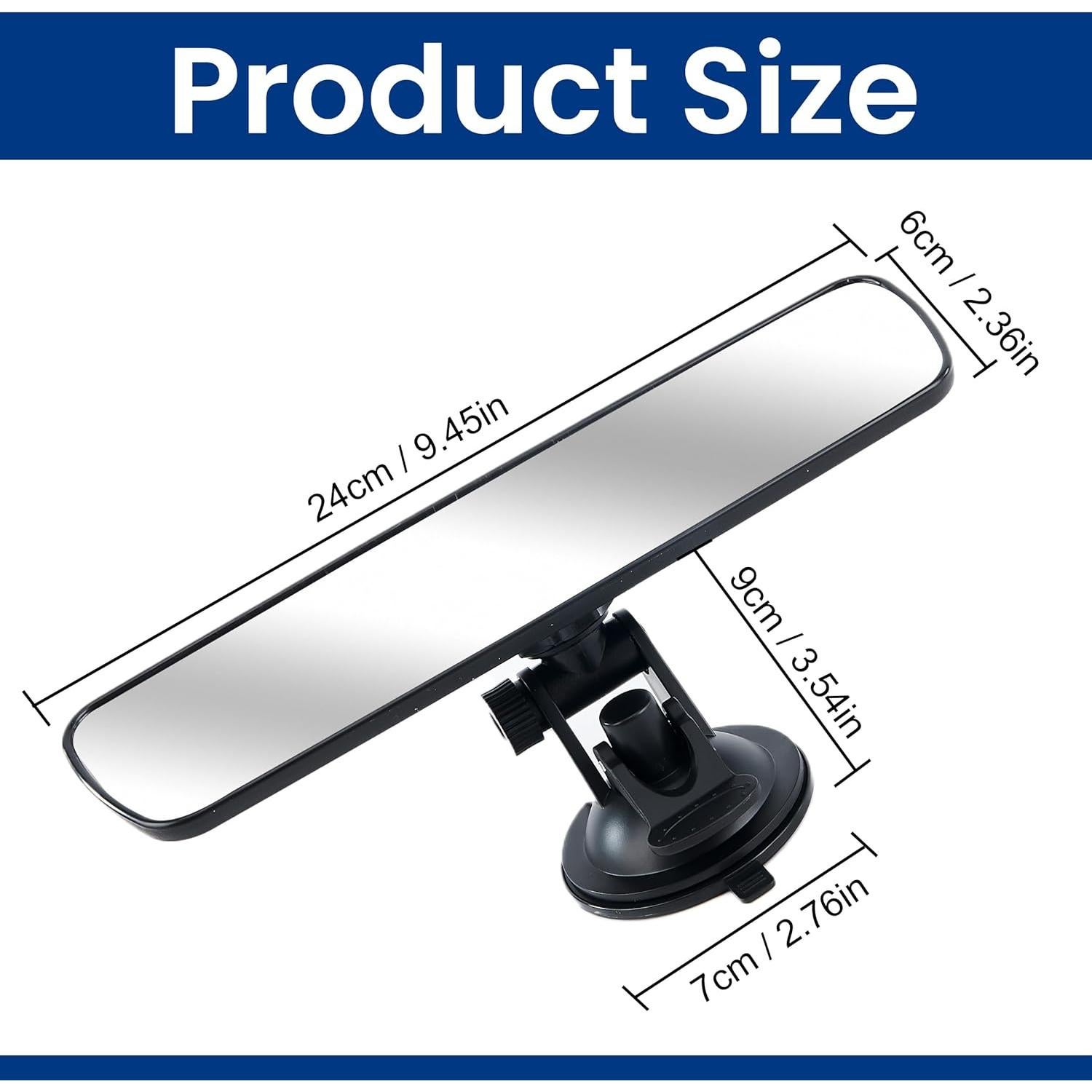 Espejo Retrovisor Universal DF DUALFERV 24x6cm Antideslizante