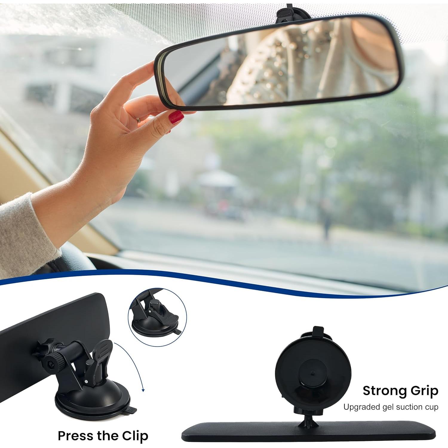 Espejo Retrovisor Universal DF DUALFERV 24x6cm Antideslizante