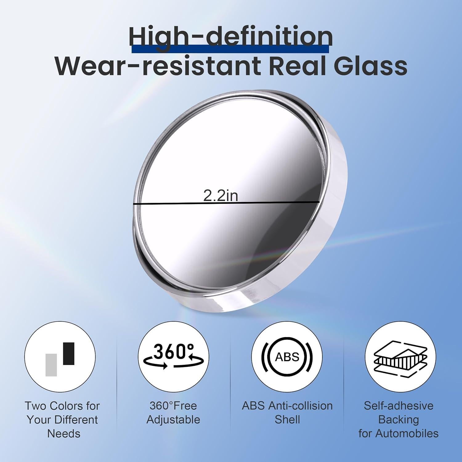 Espejo Retrovisor Universal DF DUALFERV 24x6cm Antideslizante