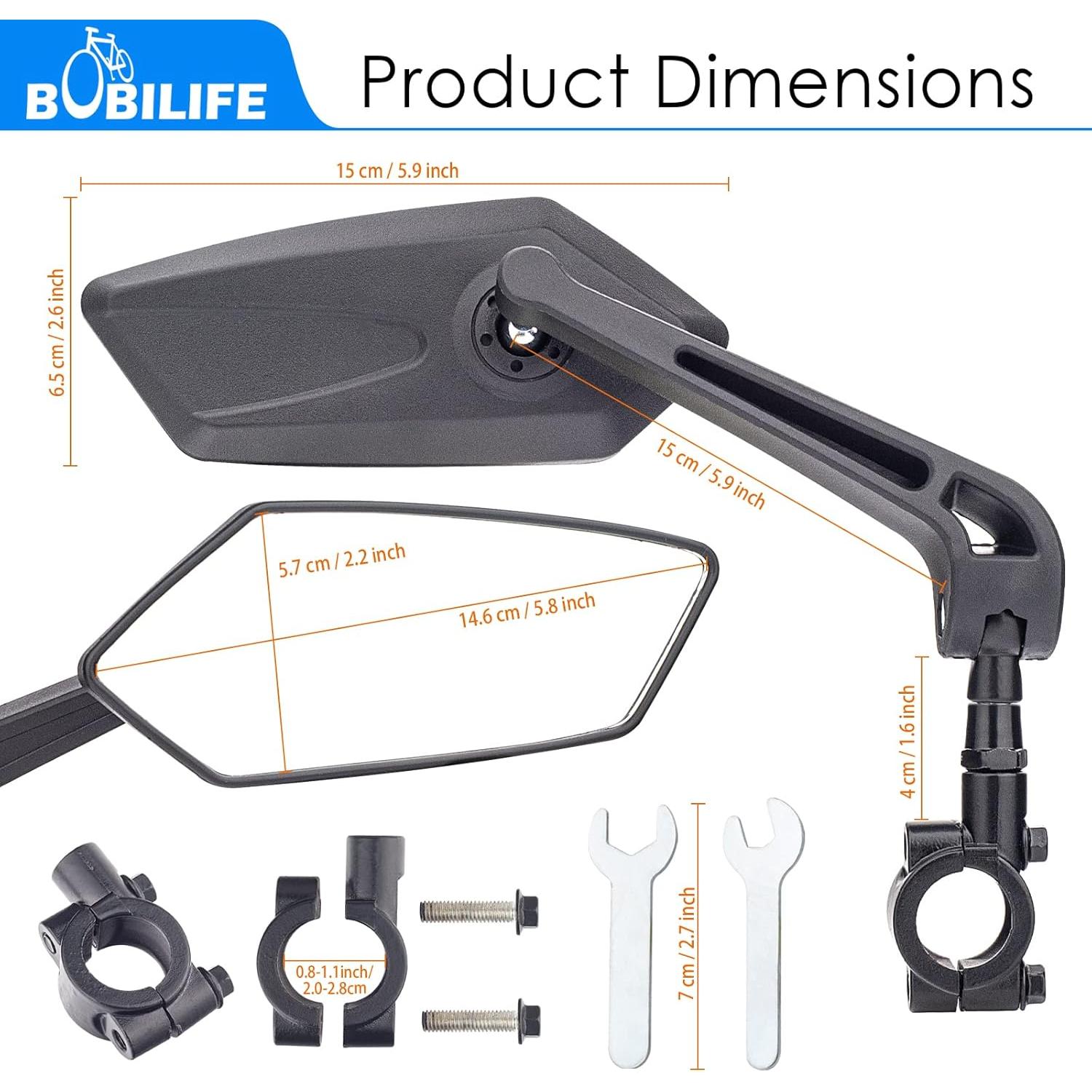 Espejo Retrovisor de Manillar Bobilife BM040 - Ajustable HD