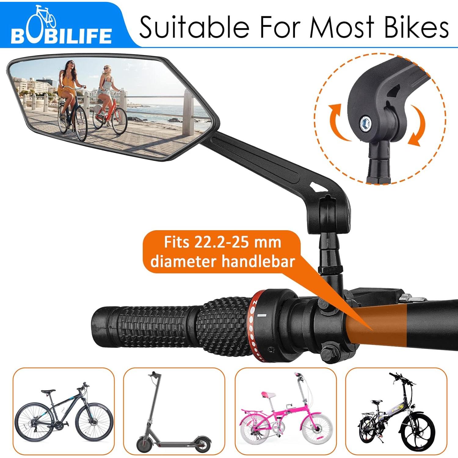 Espejo Retrovisor de Manillar Bobilife BM040 - Ajustable HD