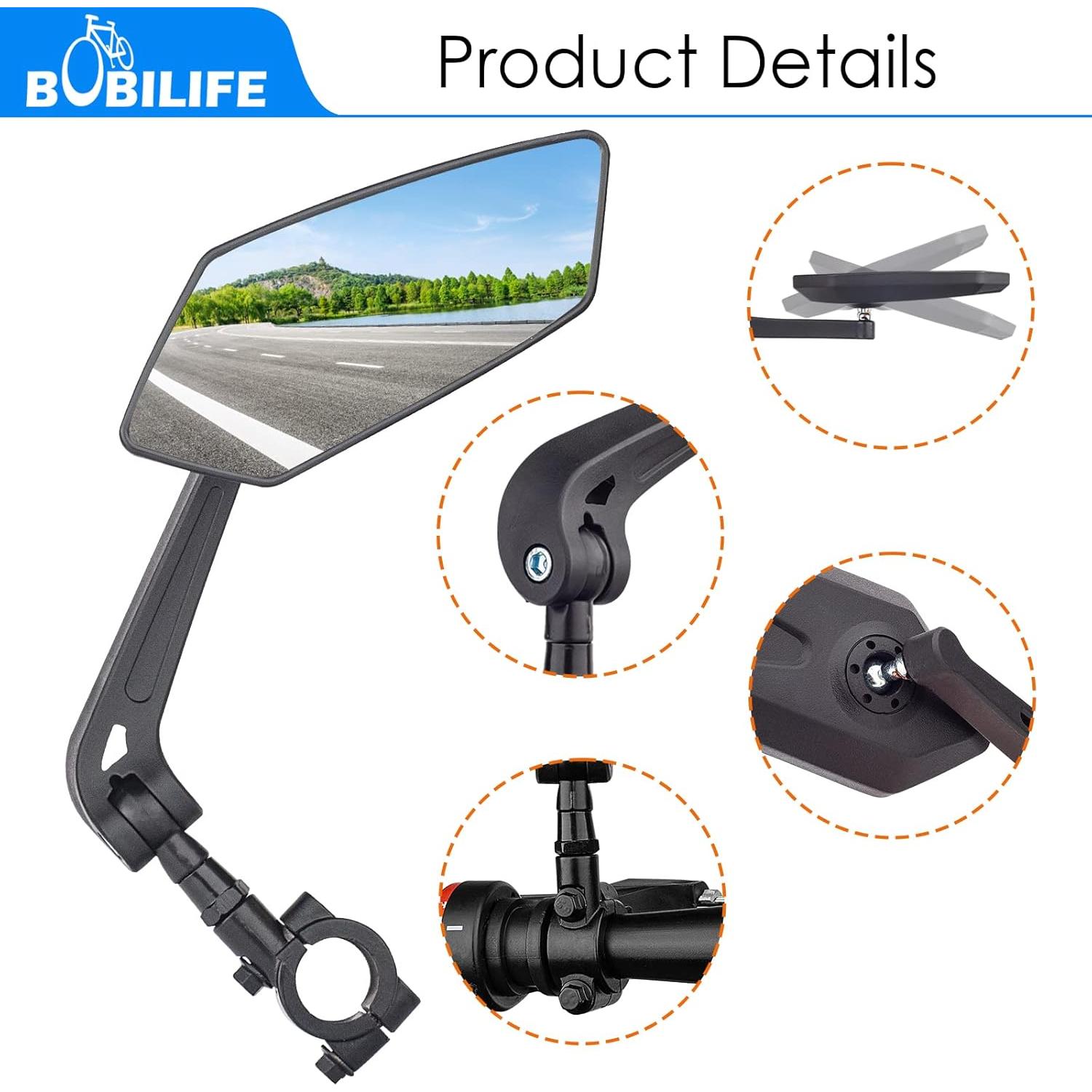 Espejo Retrovisor de Manillar Bobilife BM040 - Ajustable HD