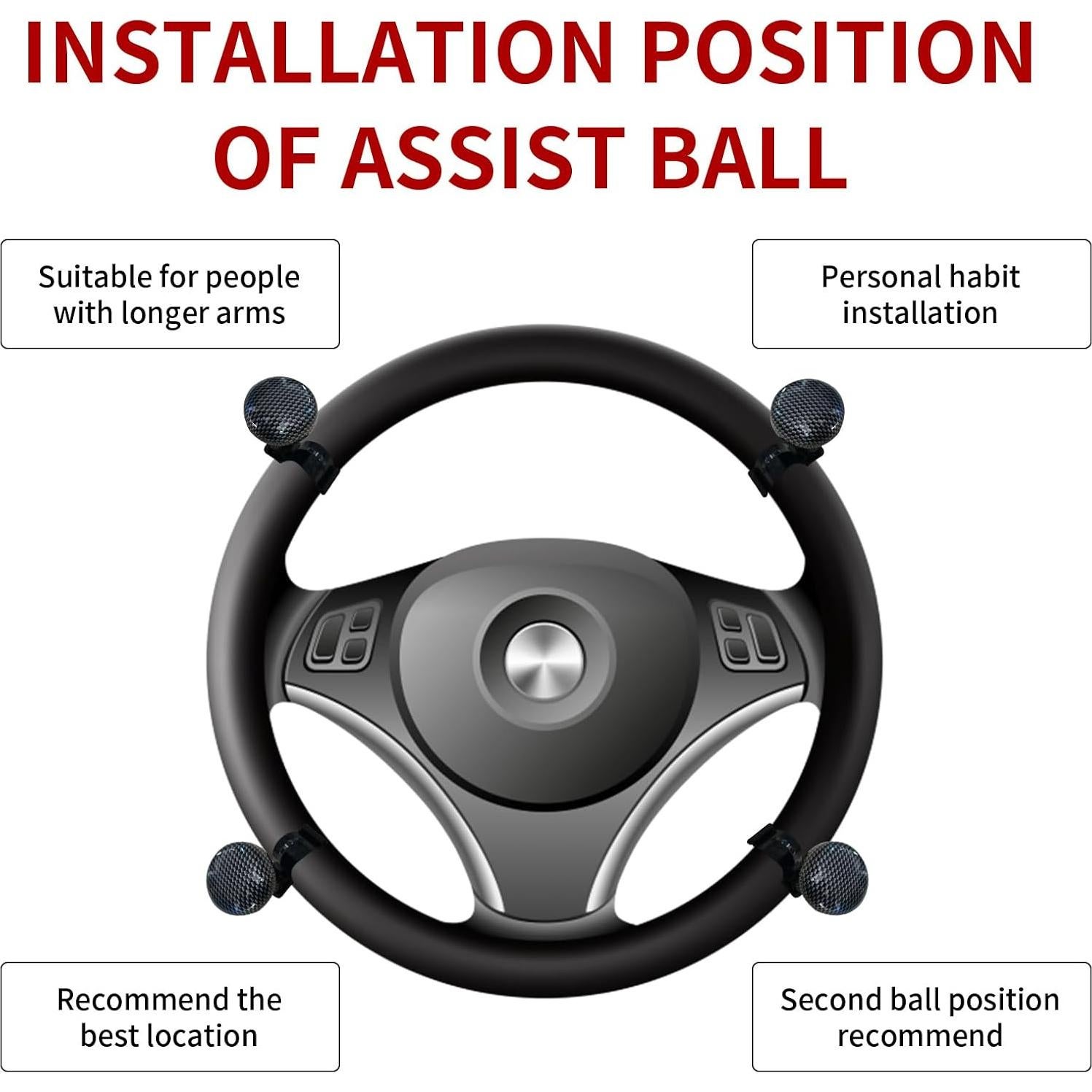 Perilla de Volante Antideslizante Coppialu 360° Universal